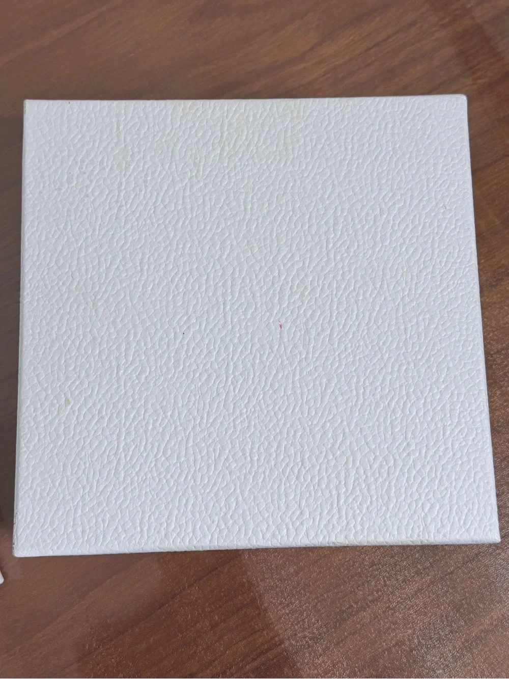Dior White Box with Gold Logo 8.5x8.5x4 Authentic